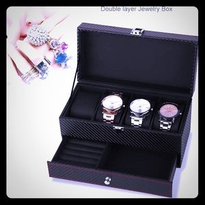 Small Double Jewelry 4 slot Watch Travel Organize